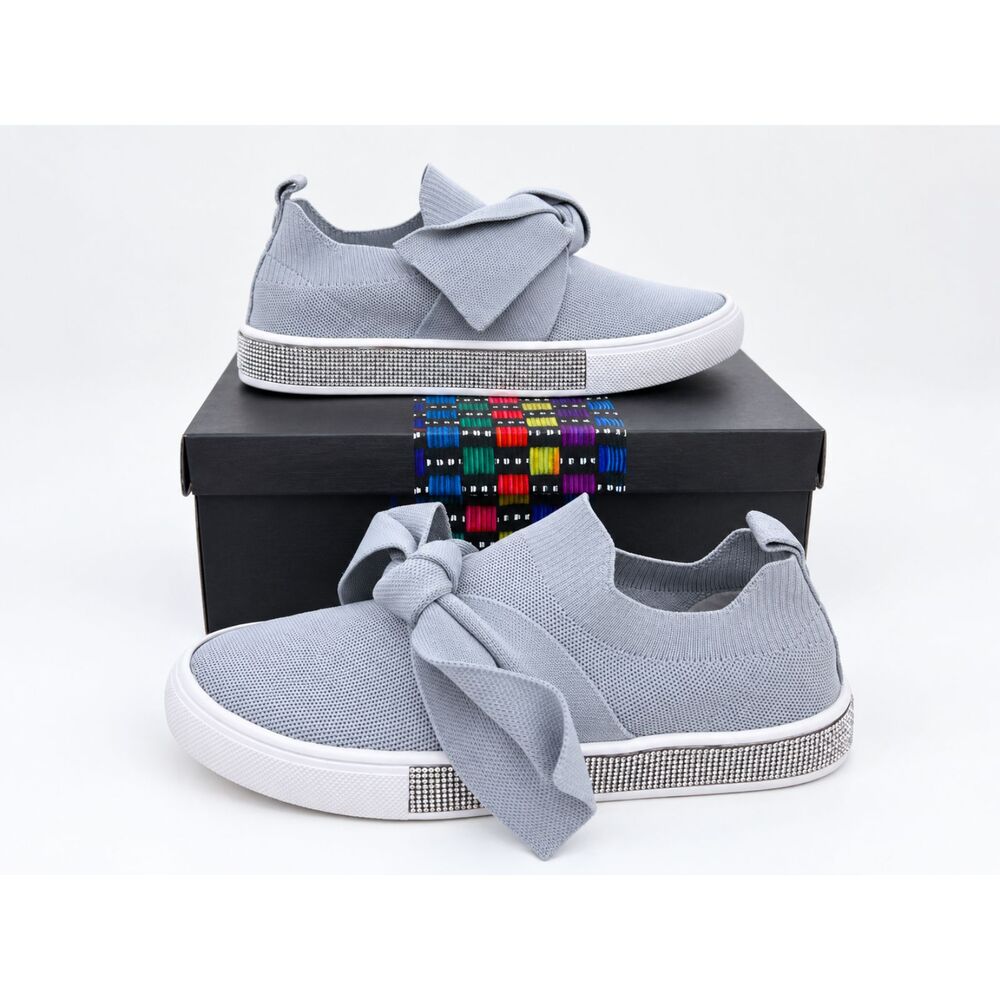 Bernie Mev Spark Serenity Sneaker Light Grey / Clear Crystal EU39 US8